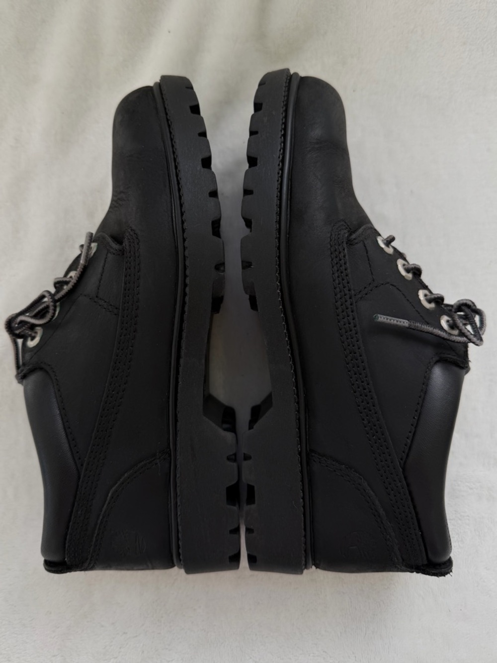 Timberland Waterproof Chukka Boots Combat Moto Boots Black Nubuck Size 7.5 - Picture 11 of 16